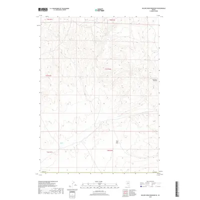 2018 Map of Willow Creek Reservoir SE, 2018 Print