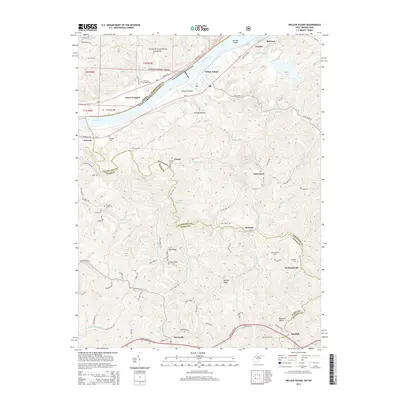 2014 Map of Willow Island, 2014 Print