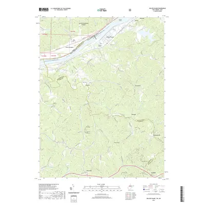 2019 Map of Willow Island, 2019 Print