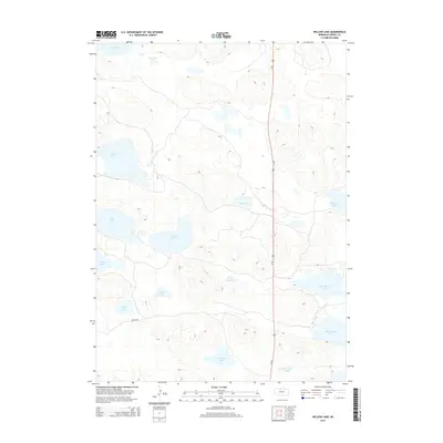 2014 Map of Willow Lake, 2014 Print