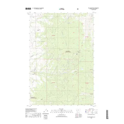 2020 Map of Willow Mountain, 2020 Print