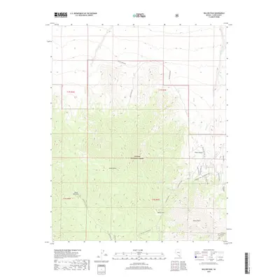 2018 Map of Willow Peak, 2018 Print
