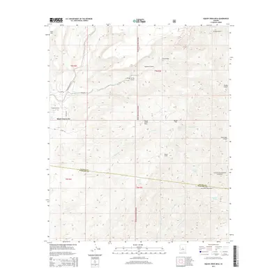 2014 Map of Willow Spring Canyon, 2014 Print