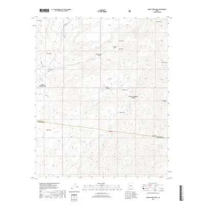 2018 Map of Willow Spring Canyon, 2018 Print