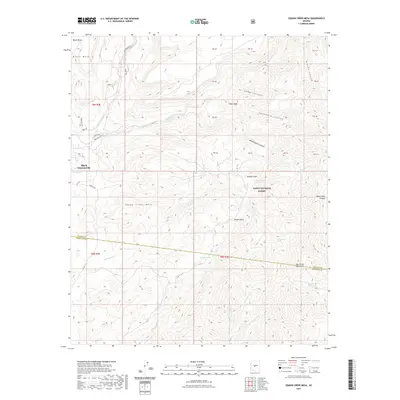2021 Map of Willow Spring Canyon, 2021 Print