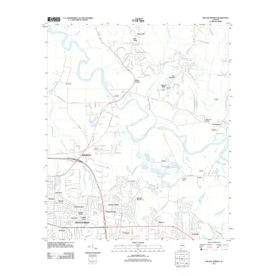 2011 Map of Willow Springs, 2011 Print