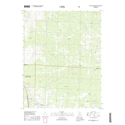 2017 Map of Willow Springs North, 2017 Print