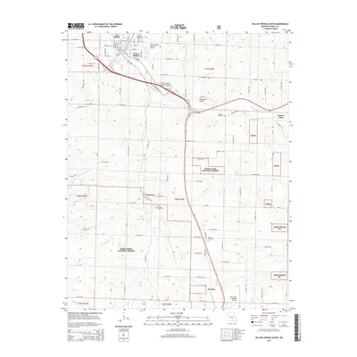 2015 Map of Willow Springs South, 2015 Print
