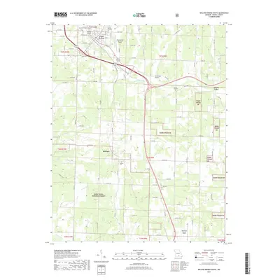 2017 Map of Willow Springs South, 2017 Print