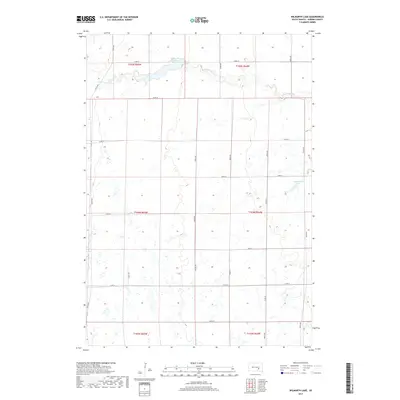 2017 Map of Wilmarth Lake, 2017 Print