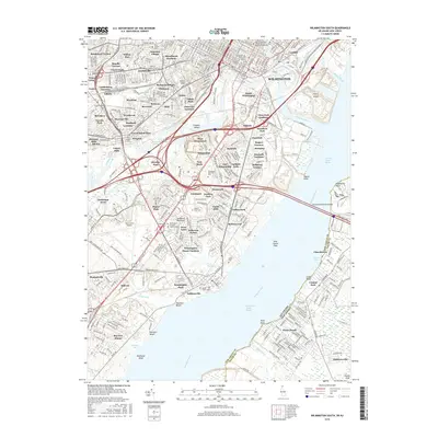 2016 Map of Wilmington South, 2016 Print