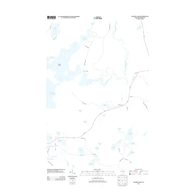 2013 Map of Wilson Lake, 2013 Print