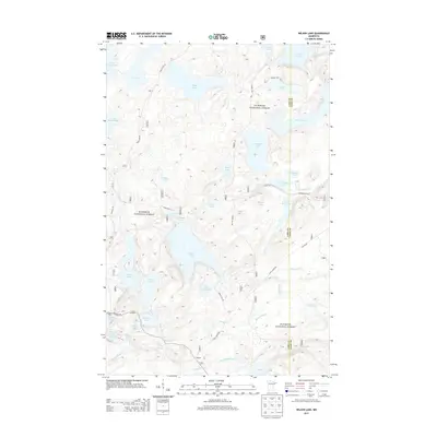 2013 Map of Wilson Lake, 2013 Print
