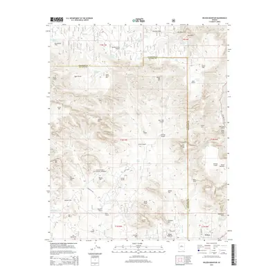 2014 Map of Wilson Mountain, 2014 Print