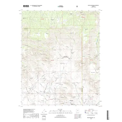 2018 Map of Wilson Mountain, 2018 Print