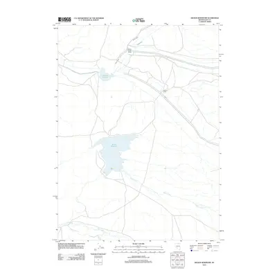 2012 Map of Wilson Reservoir, 2012 Print