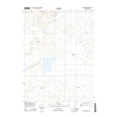 2014 Map of Wilson Reservoir, 2014 Print