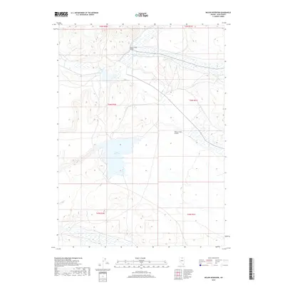 2018 Map of Wilson Reservoir, 2018 Print