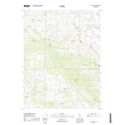 2018 Map of Wilson Valley, 2018 Print