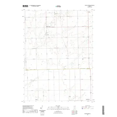 2021 Map of Wilton Center, 2021 Print
