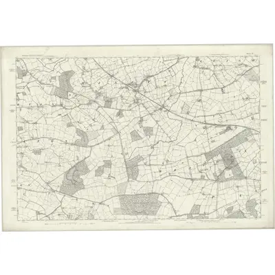 1875 Map of Wiltshire IX, 1888 Print