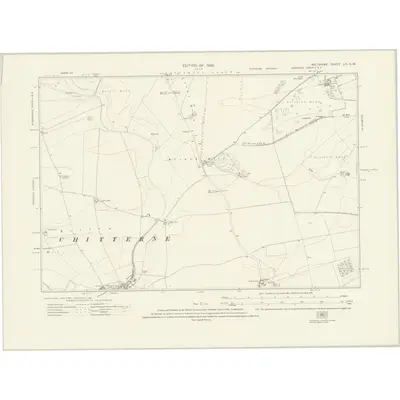 1923 Map of Wiltshire LIII.NW, 1926 Print