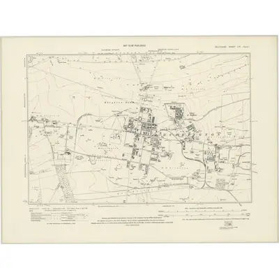 1923 Map of Wiltshire LIV (Part of), 1941 Print