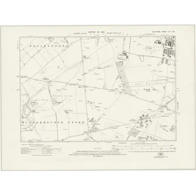 1923 Map of Wiltshire LIV.SW, 1926 Print