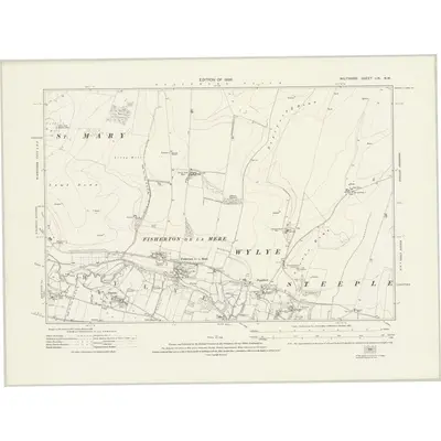 1923 Map of Wiltshire LIX.NW, 1926 Print