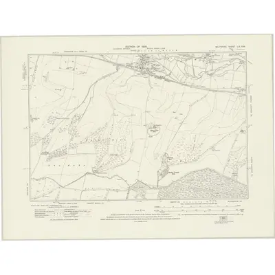 1923 Map of Wiltshire LIX.SW, 1926 Print