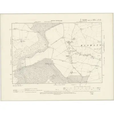 1900 Map of Wiltshire LVI.SE, 1901 Print