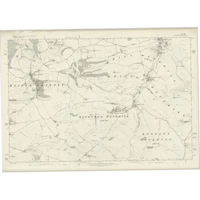 1886 Map of Wiltshire LVII, 1889 Print