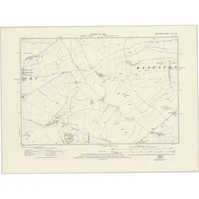 1923 Map of Wiltshire LVII.SW, 1926 Print