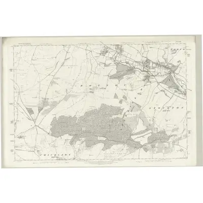1886 Map of Wiltshire LVIII, 1889 Print