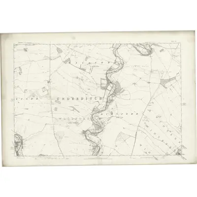 1879 Map of Wiltshire LX, 1887 Print