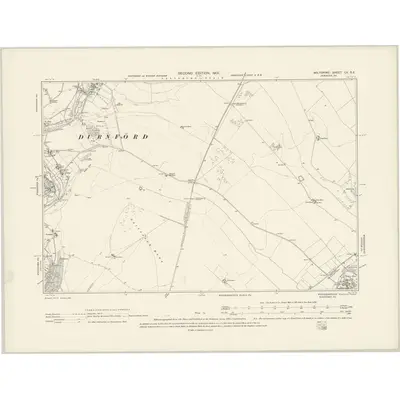 1899 Map of Wiltshire LX.SE, 1901 Print