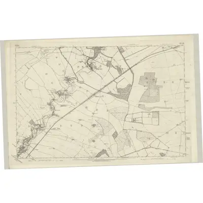 1871 Map of Wiltshire LXI, 1876 Print