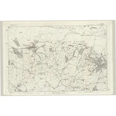 1886 Map of Wiltshire LXIII, 1890 Print