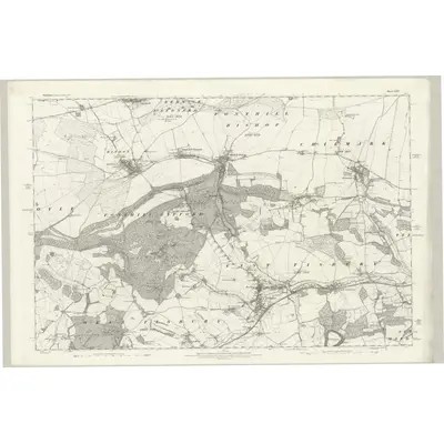 1886 Map of Wiltshire LXIV, 1889 Print