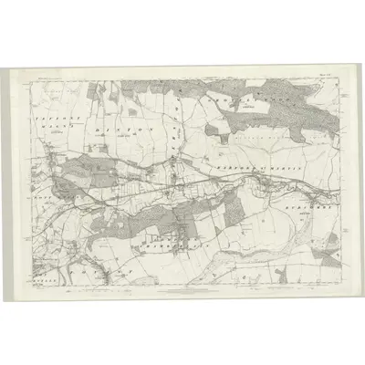 1886 Map of Wiltshire LXV, 1890 Print