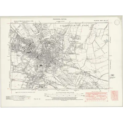 1938 Map of Wiltshire LXVI.SE, 1946 Print