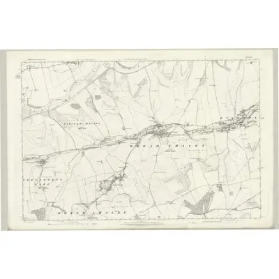 1886 Map of Wiltshire LXX, 1889 Print