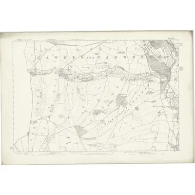 1871 Map of Wiltshire LXXI, 1886 Print