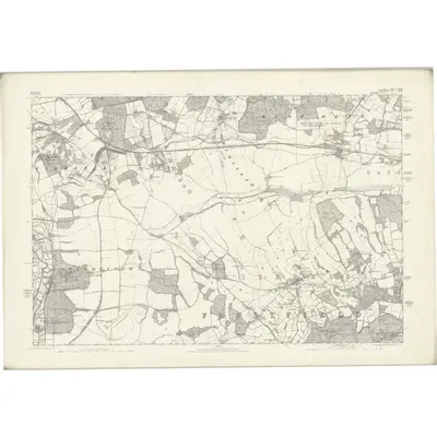 1872 Map of Wiltshire LXXII, 1885 Print