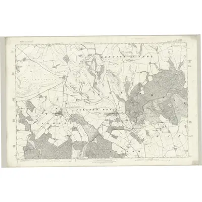 1886 Map of Wiltshire LXXIV, 1889 Print