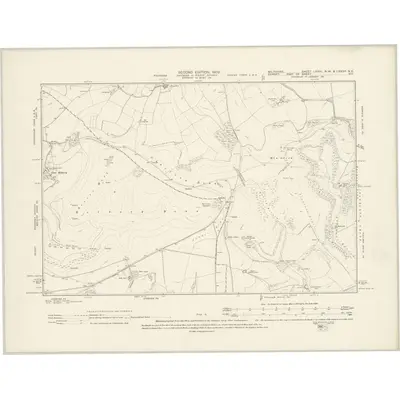 1924 Map of Wiltshire LXXIV.NW & LXXIVa.NE, 1926 Print