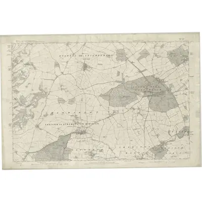 1881 Map of Wiltshire VII, 1889 Print