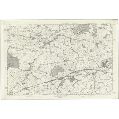 1884 Map of Wiltshire XIV, 1887 Print