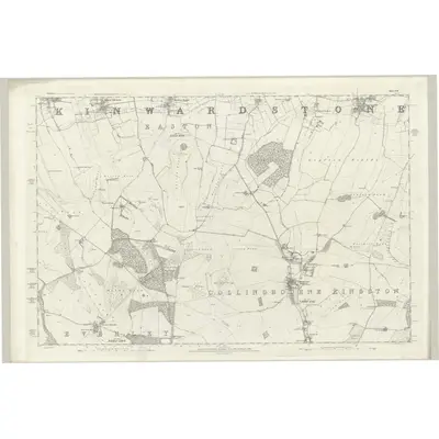 1886 Map of Wiltshire XLII, 1888 Print
