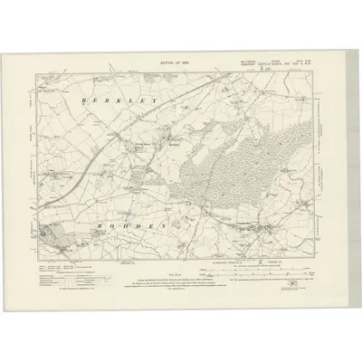 1922 Map of Wiltshire XLIV.SW, 1926 Print